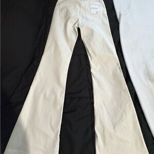 Zenana White Flare Pants